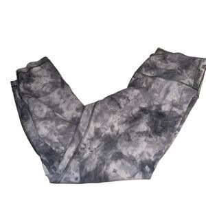 Lululemon gray diamond dye align leggings sz 8